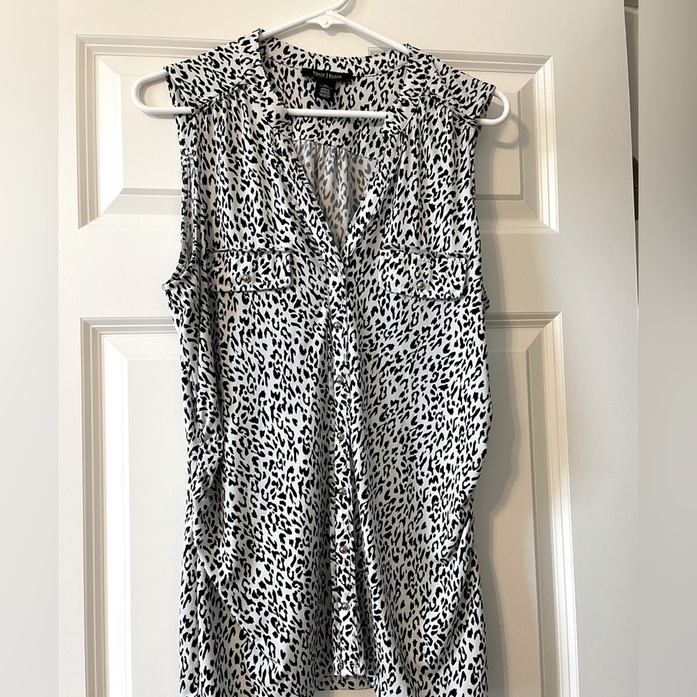 Womens leopard tank top